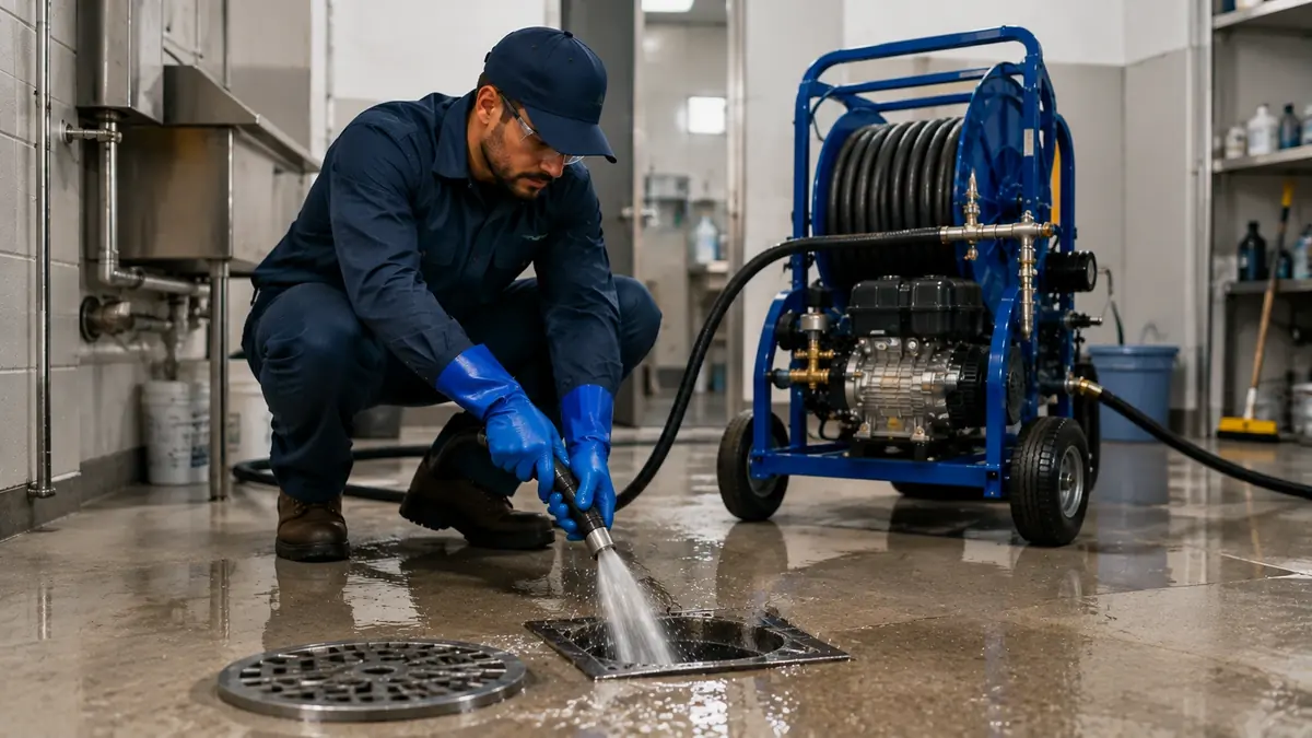 Floor Drain Hydro Jet Cleaning in South Dos Palos