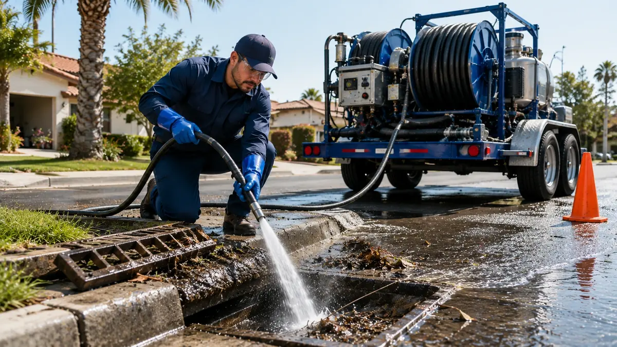 Storm Drain Hydro Jet Cleaning in South Dos Palos
